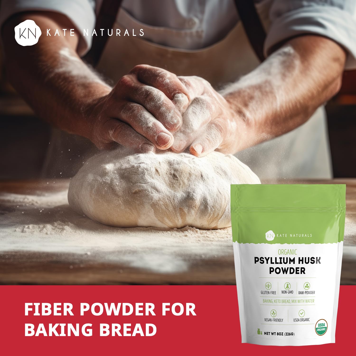 Using Kate Naturals psyllium husk powder for keto baking