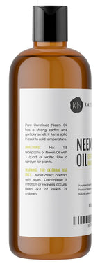 USDA organic neem oil plant spray and cosmetic bottle