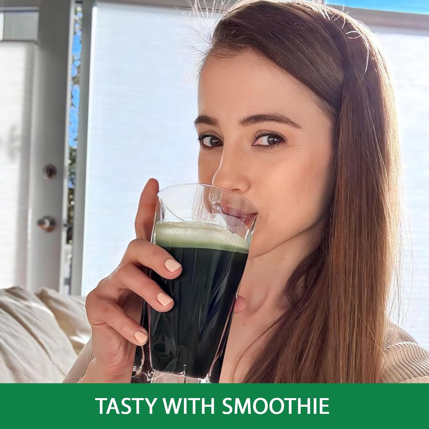 Organic spirulina powder nutrient dense supplement rich in vegan plant protein