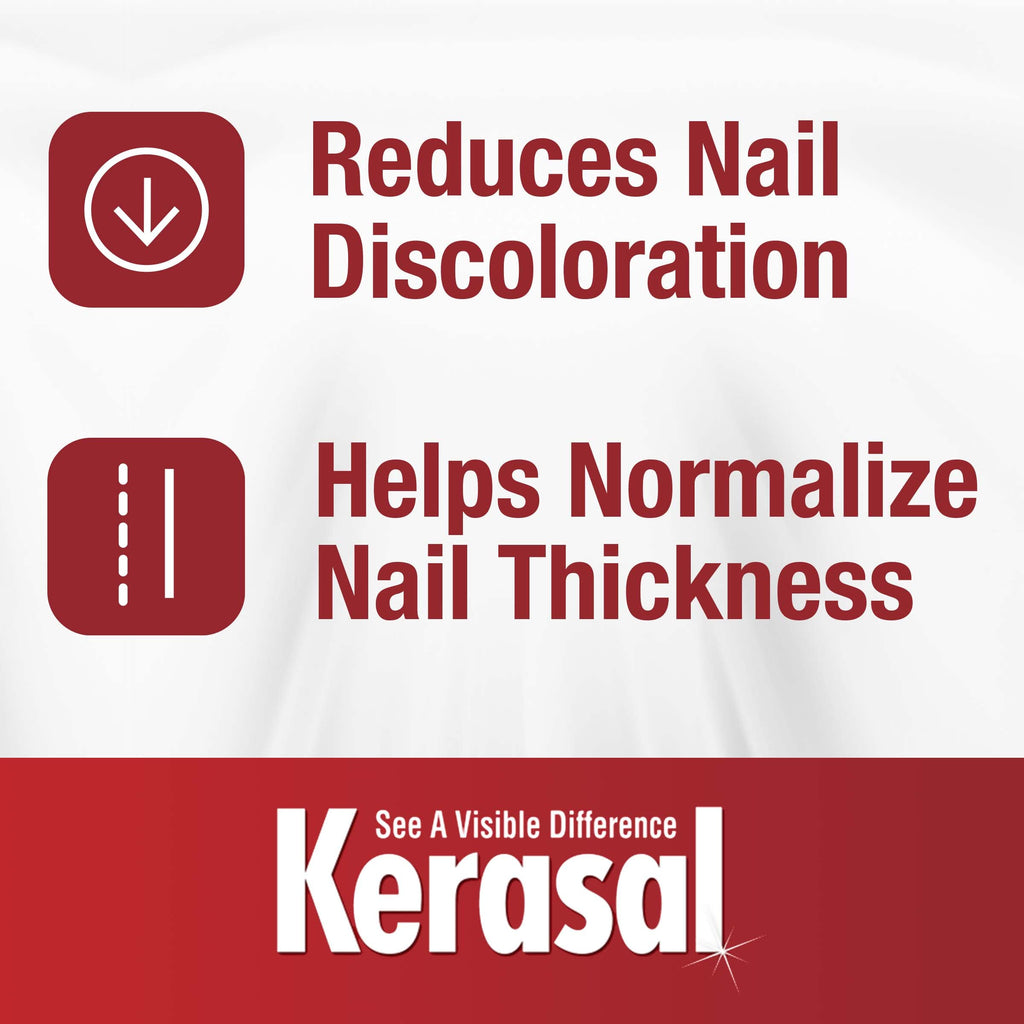 Kerasal fungal nail renewal solution bottle beside retail box