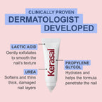 Kerasal nail treatment kit packaging showing USA imported branding and details