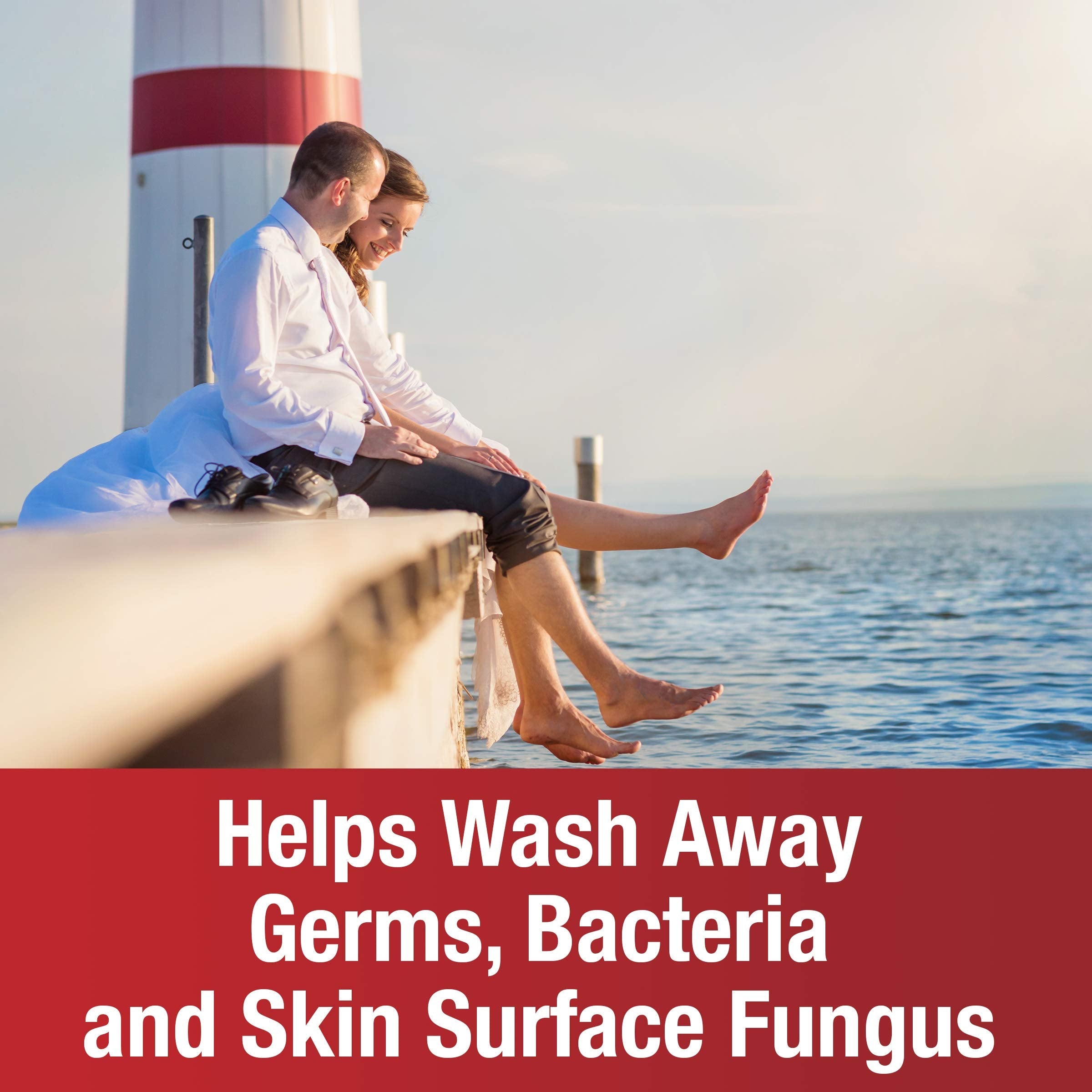 Back label of Kerasal Daily Defense Foot Wash showing directions and full ingredient list