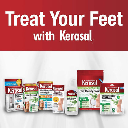 Kerasal imported foot bath therapy bag showing the brand logo and professional formulation details.