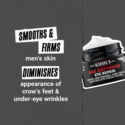 Men's premium imported eye cream application area view