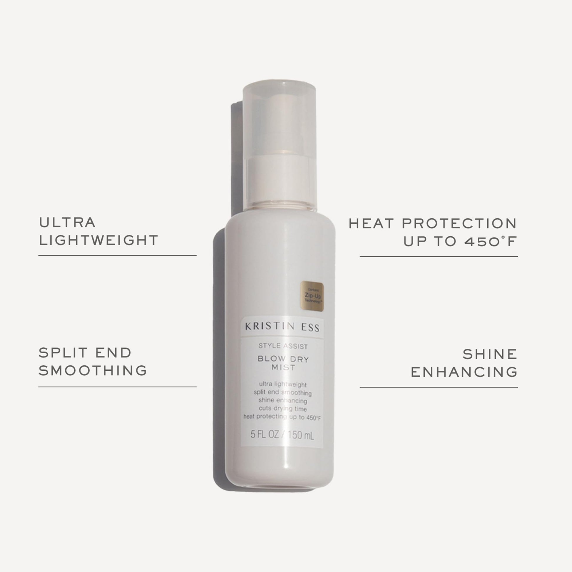 Kristin Ess blow dry mist spray packaging details