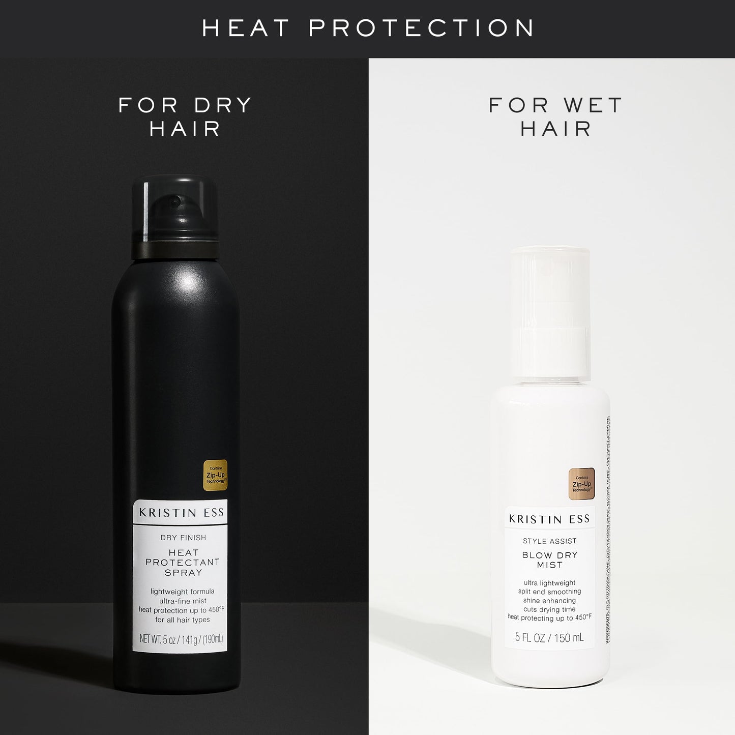 Kristin Ess hair care bottle side view