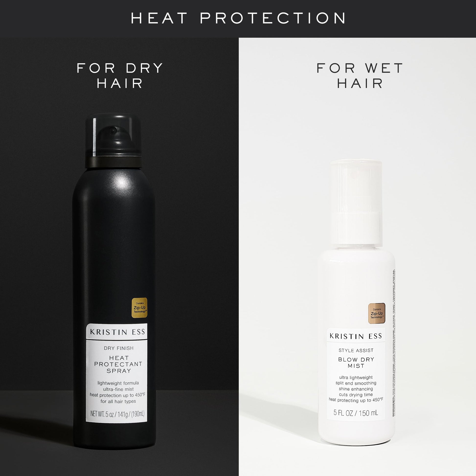 Kristin Ess hair care bottle side view
