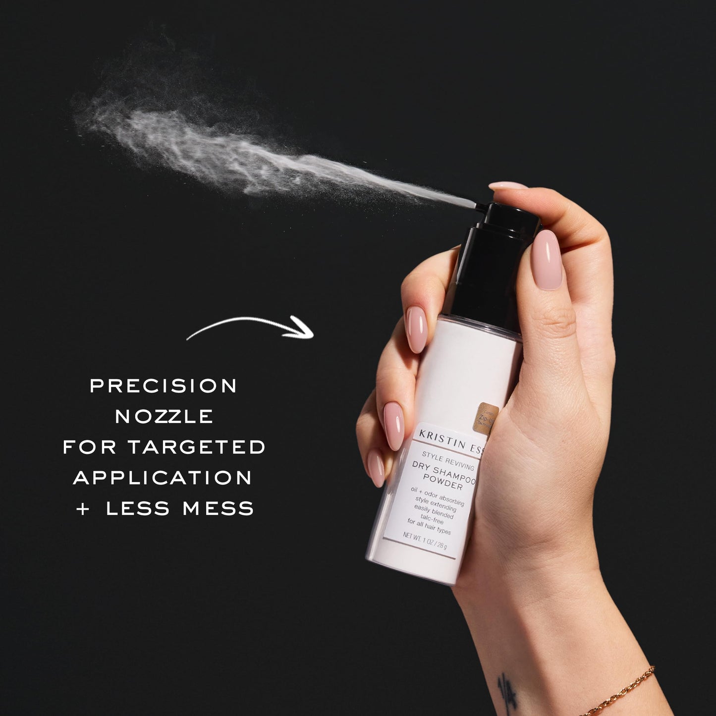 Kristin Ess dry shampoo powder travel size bottle