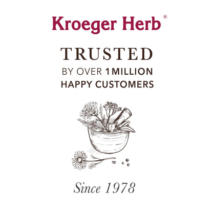 Rudra Retails imported Kroeger Herb Products packaging showing authentic seal