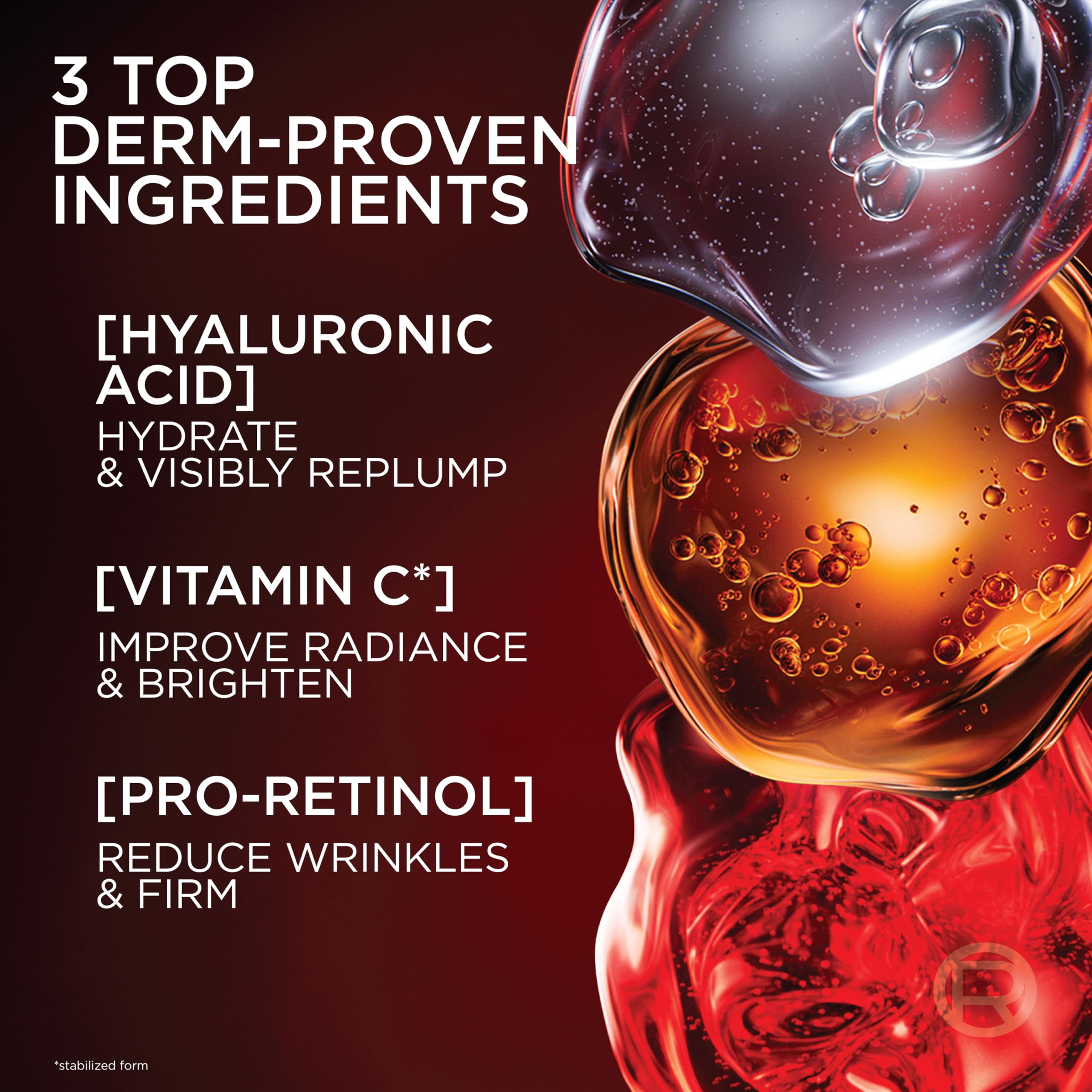 L'Oreal Paris Revitalift face moisturizer showing ingredients label on back packaging