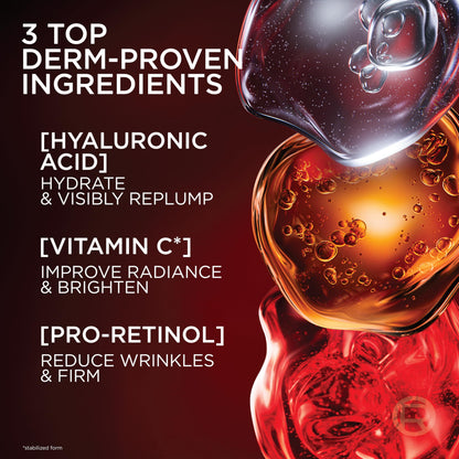 L'Oreal Paris Revitalift face moisturizer showing ingredients label on back packaging