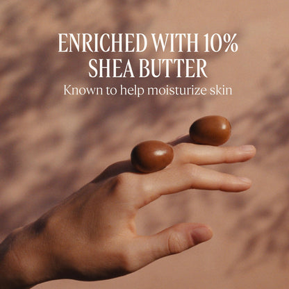 Back of L'Occitane Shea Hand Scrub tube with ingredient details