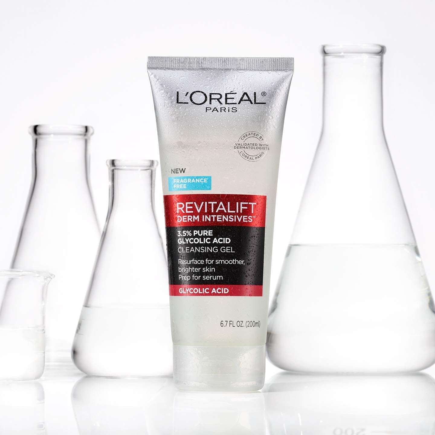 Loreal Paris Revitalift cleansing gel packaging details