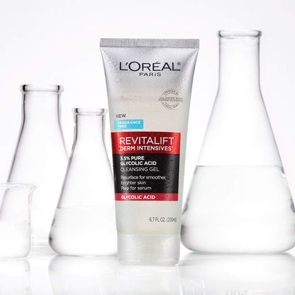 Loreal Paris Revitalift cleansing gel packaging details