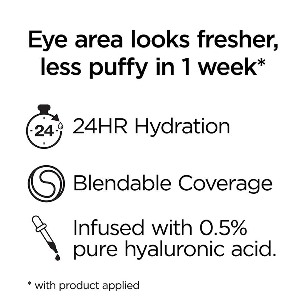 L'Oreal Paris True Match Eye Cream In A Concealer applicator and shade swatch