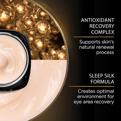 Authentic imported USA L'Oreal Paris midnight eye opener cream text details.