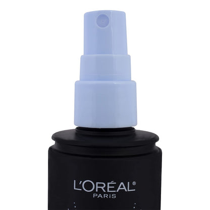 Back of L'Oreal Paris Infallible spray bottle showing instructions