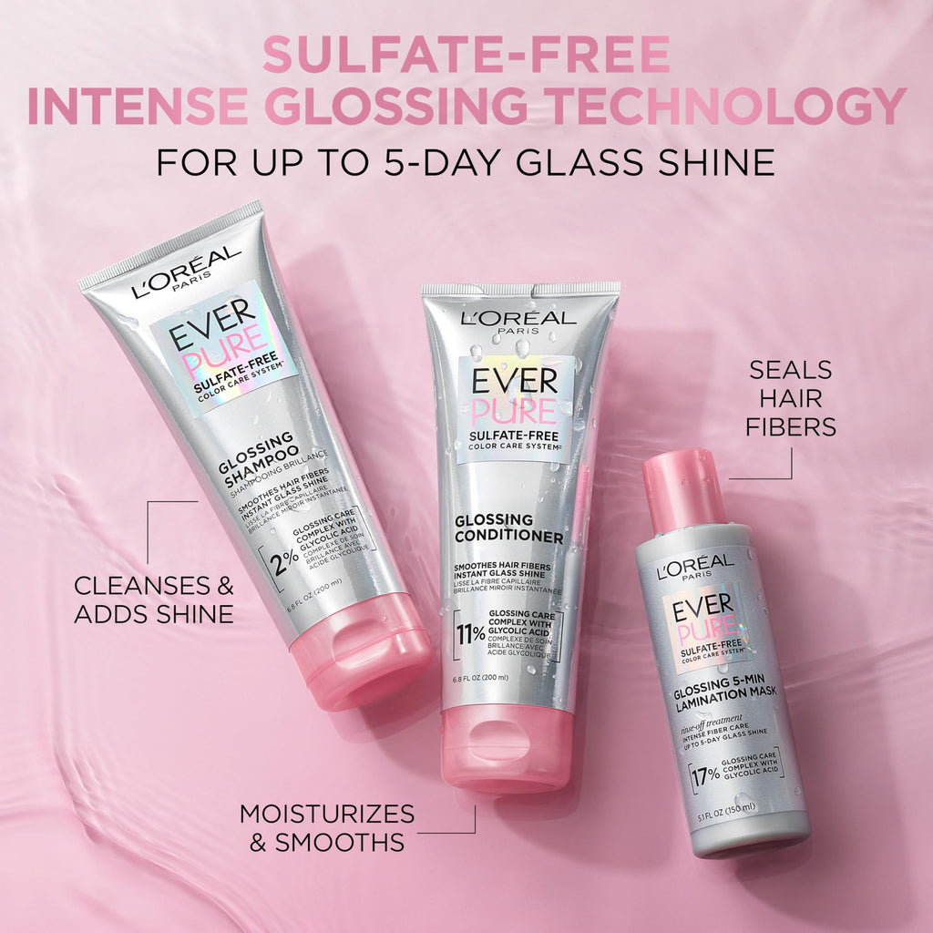 L'Oreal Paris EverPure Glossing Lamination Hair Mask texture close up