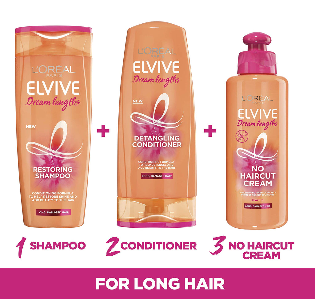 L'Oreal Paris Elvive Dream Lengths Hair Mask packaging angle view