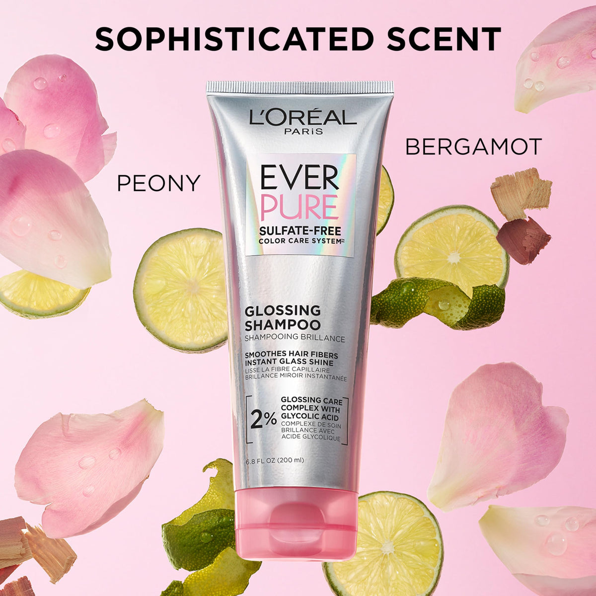 L'Oreal Paris EverPure Glossing Lamination Hair Mask lifestyle application shot