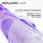 Texture and liquid consistency display of the lamellar hair treatment
