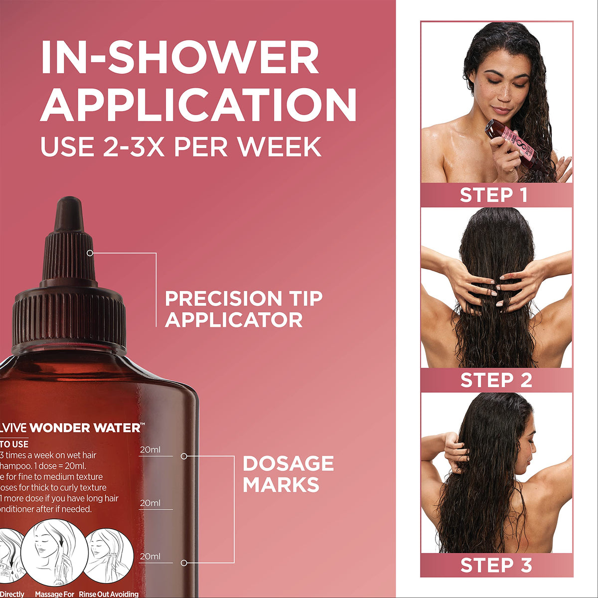 L'Oreal Paris Elvive 8 Second Wonder Water liquid texture demonstration