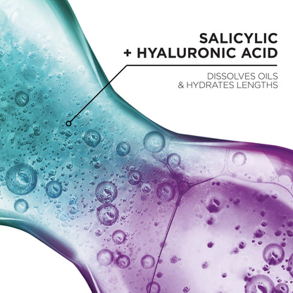 Detail of 6% exfoliating complex on Elvive scalp serum label