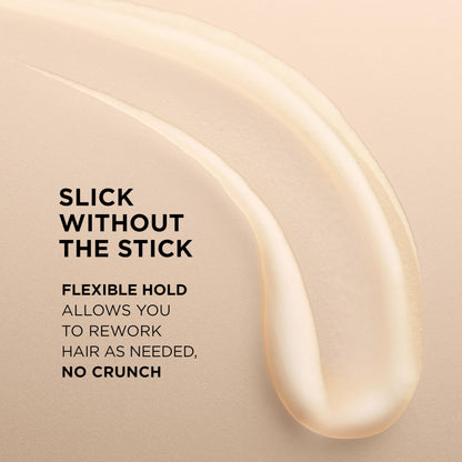 L'Oreal Paris Elnett Slick Back Hair Cream for shiny high bun hairstyles
