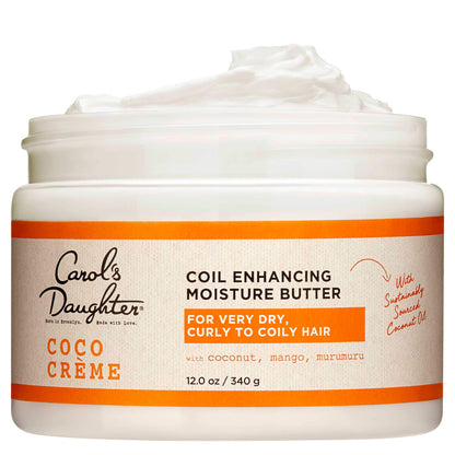 Carol's Daughter curl defining cream showing natural coconut oil and mango butter ingredients