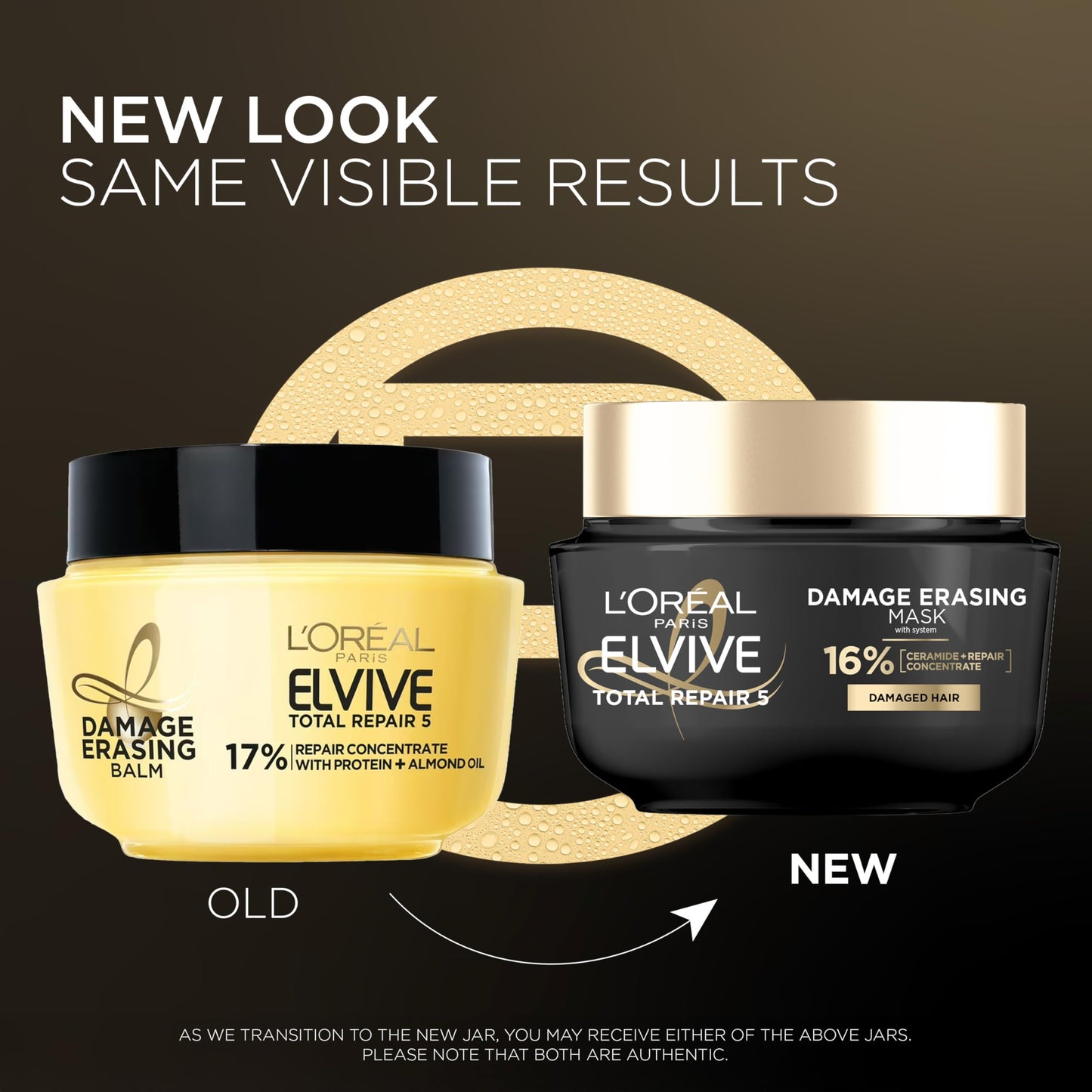 L'Oreal Paris Elvive hair treatment mask container showing almond oil and protein ingredients