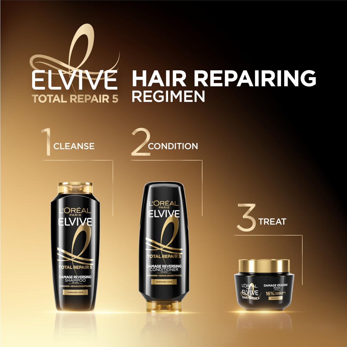 L'Oreal Paris Elvive hair mask ready for application