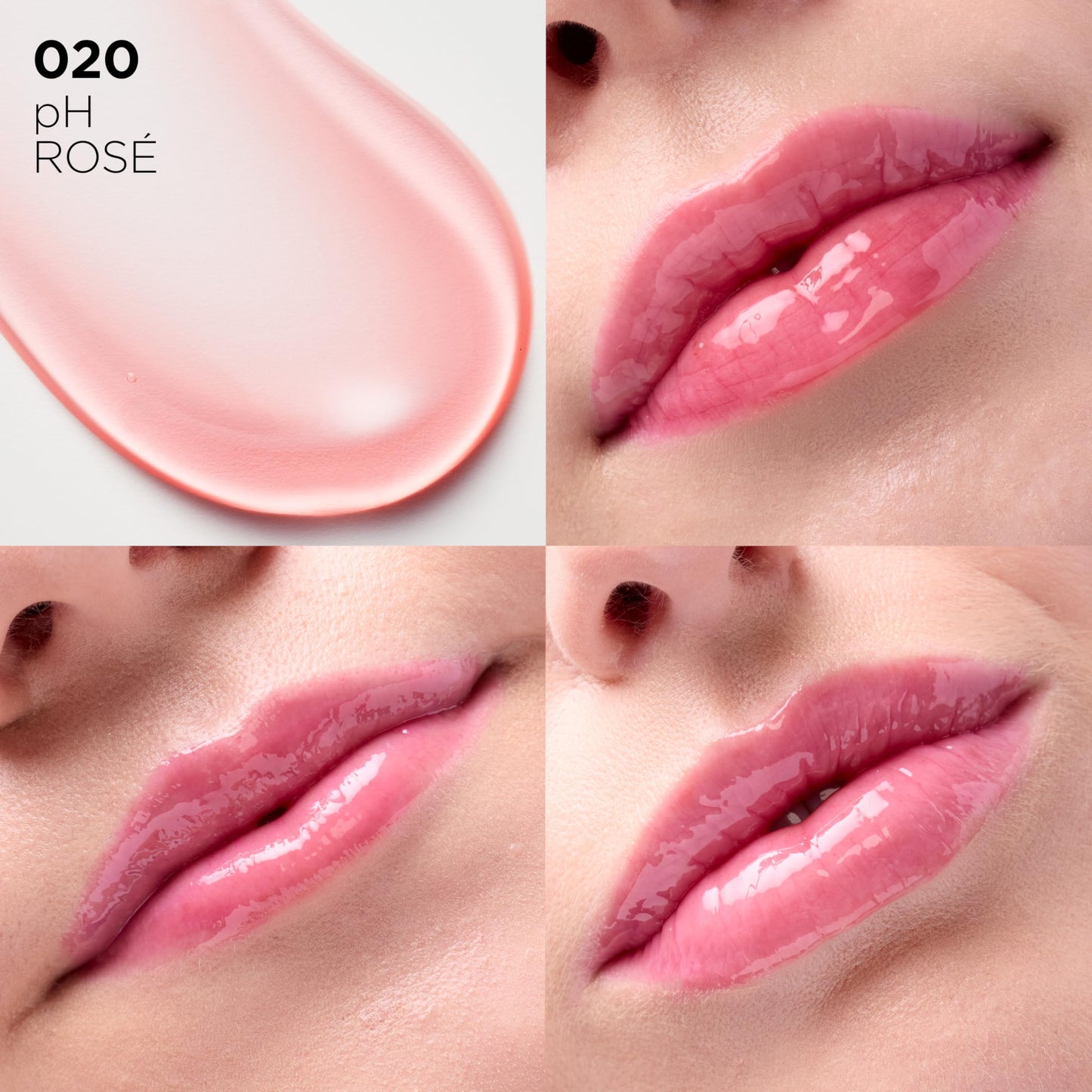 Close up of L'Oreal Plump Ambition Lip Oil applicator and texture.