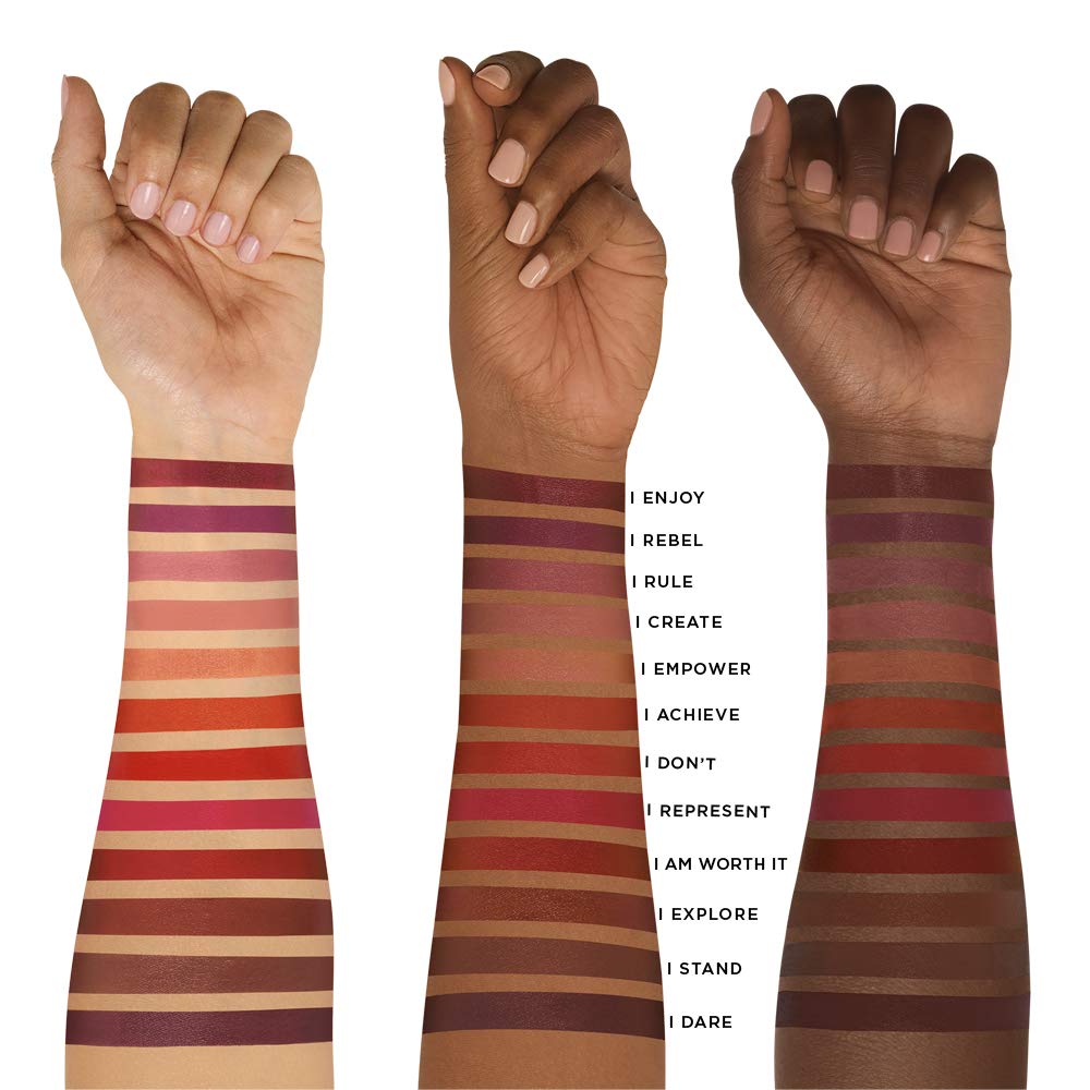 Packaging box of the imported L'Oreal Paris Makeup Rouge Signature Lasting Matte Lip Stain highlighting product specifications.