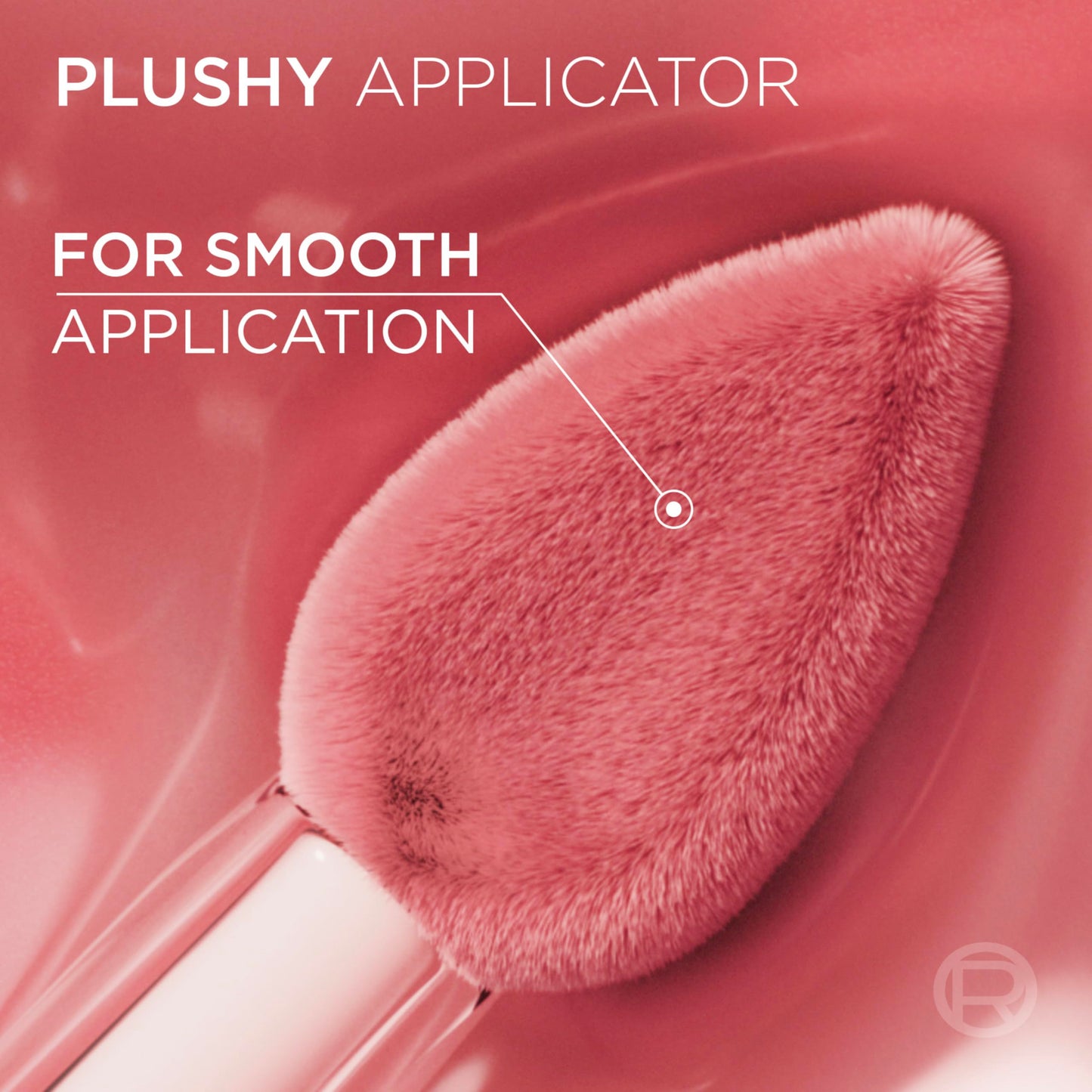 Hyaluronic acid lip stain serum applied on lips model