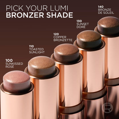 L'Oreal Paris True Match Lumi makeup stick container detailing the ingredients and net weight.