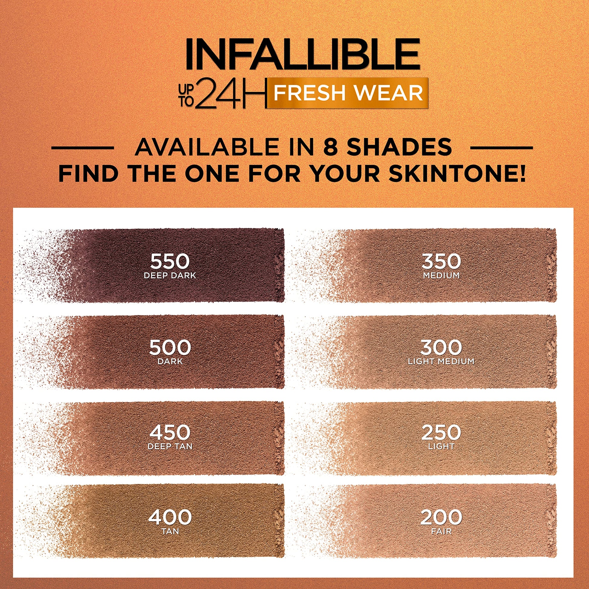 L'Oreal Paris Infallible 24H Longwear Bronzer opened compact highlighting the matte finish.