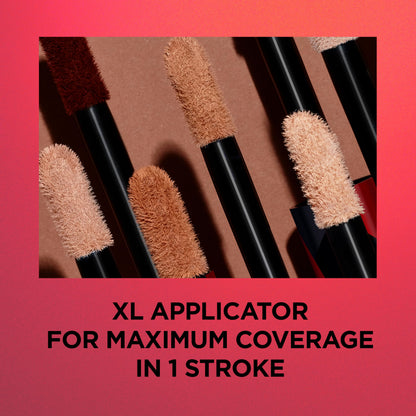 L'Oreal Paris Liquid Makeup Infallible Full Wear Concealer Cashmere texture swatch on neutral skin tone