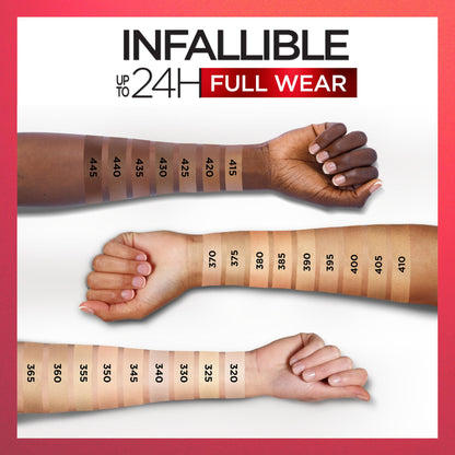 L'Oreal Paris Infallible 24H Full Wear Concealer Cashmere packaging showcasing waterproof product benefits