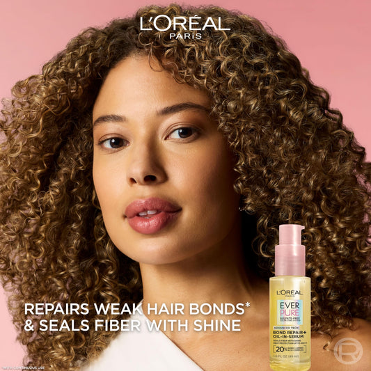 L'Oreal Paris EverPure hair serum for color treated hair repair.