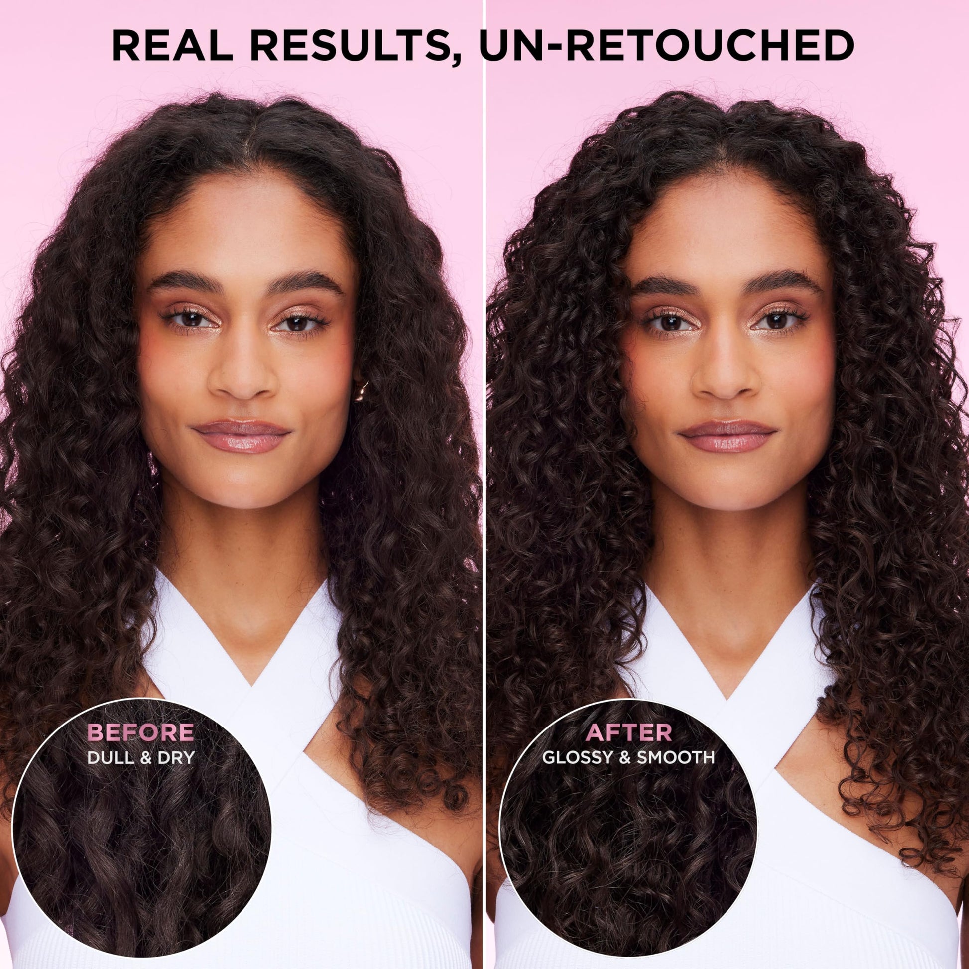 Premium holographic tubes of L'Oreal Paris anti frizz hair glossing kit