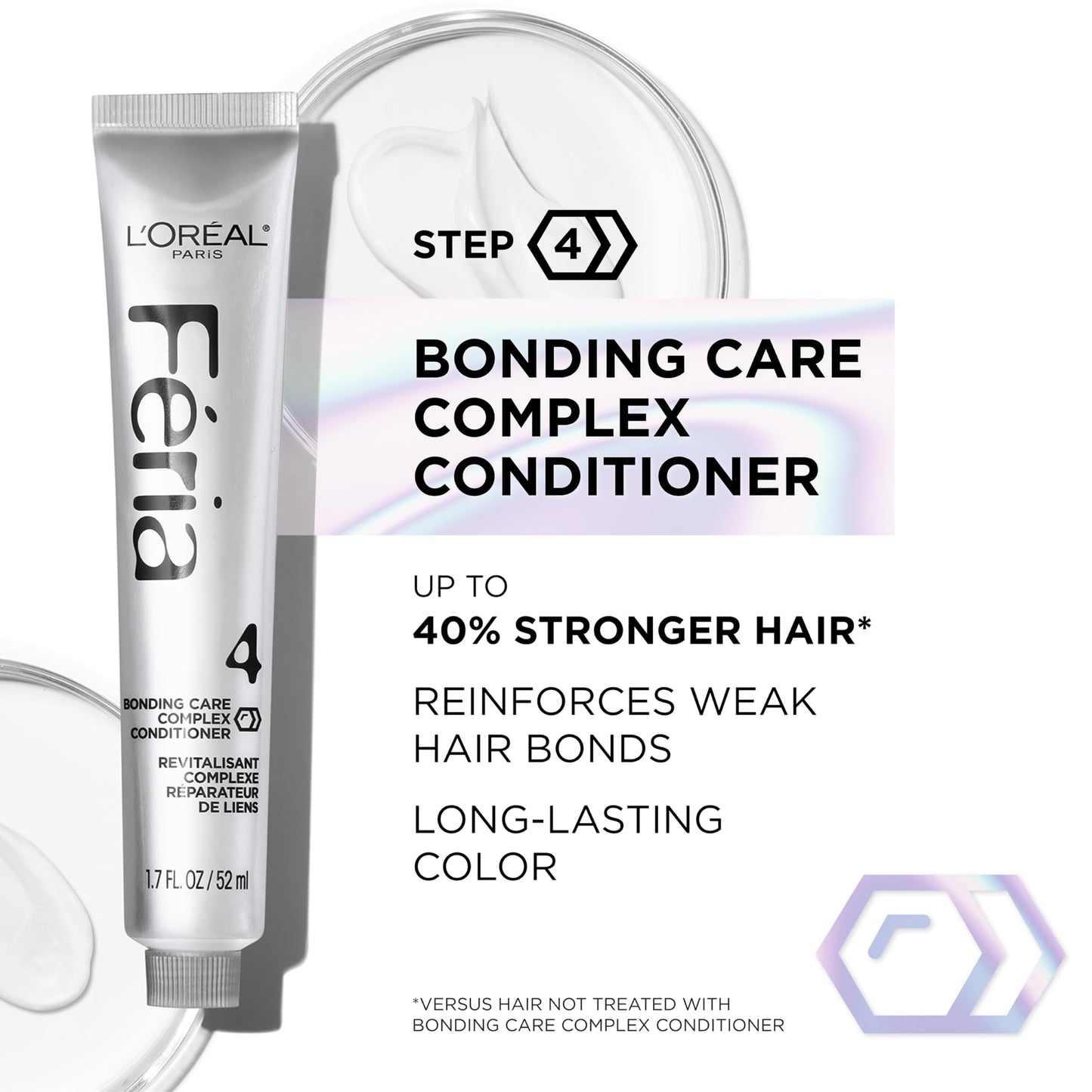 L'Oreal Paris Feria professional home hair coloring kit with power shimmer conditioner visible