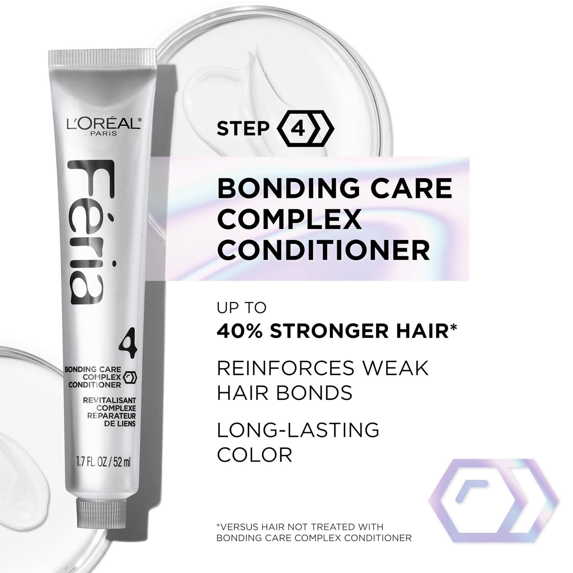 L'Oreal Paris Feria professional home hair coloring kit with power shimmer conditioner visible