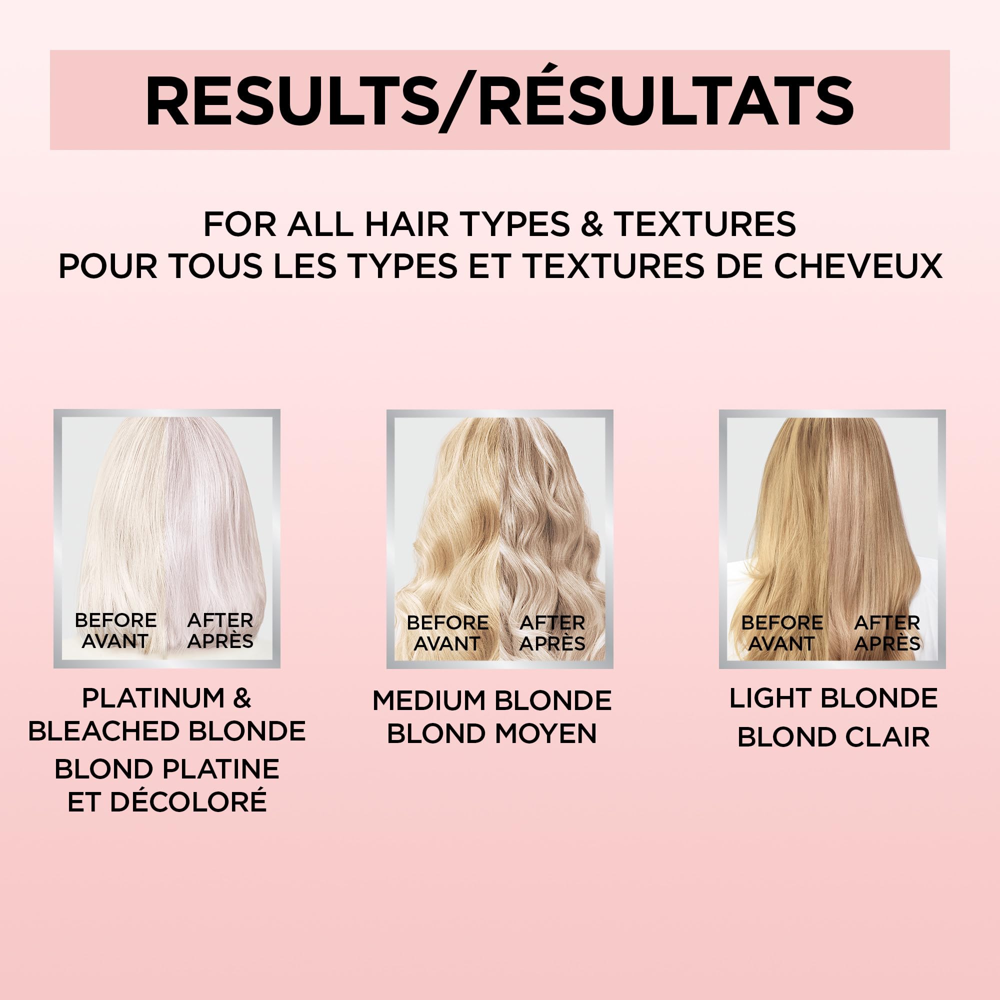 Texture shot of L'Oreal Paris color depositing conditioner formula for brass neutralization.