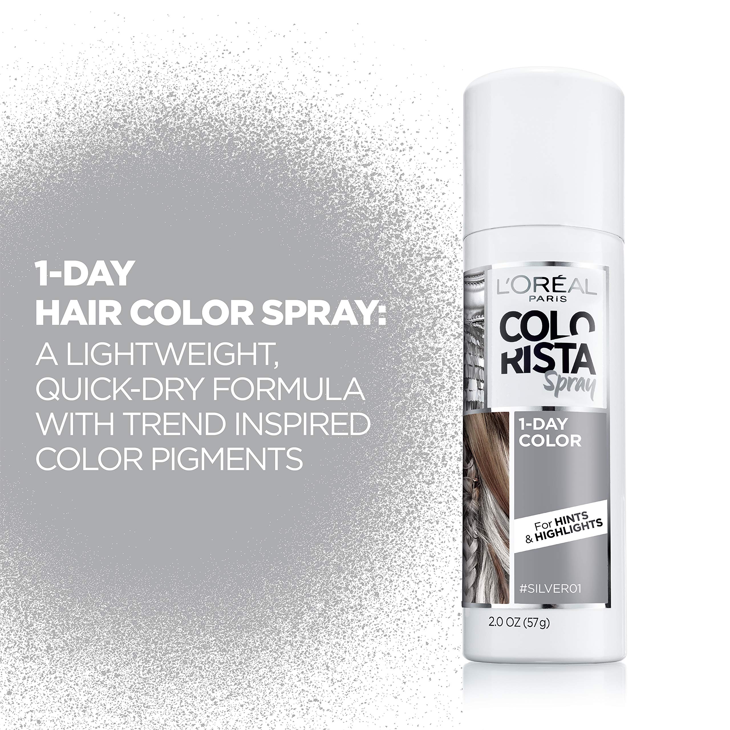 Authentic USA imported L'Oreal Paris Colorista one day washable hair spray packaging