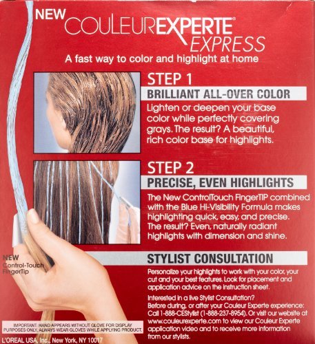 At-home dual-system permanent hair dye kit in Toasted Coconut blonde shade.