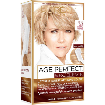 L'Oreal Paris imported USA beauty care hair color box back view