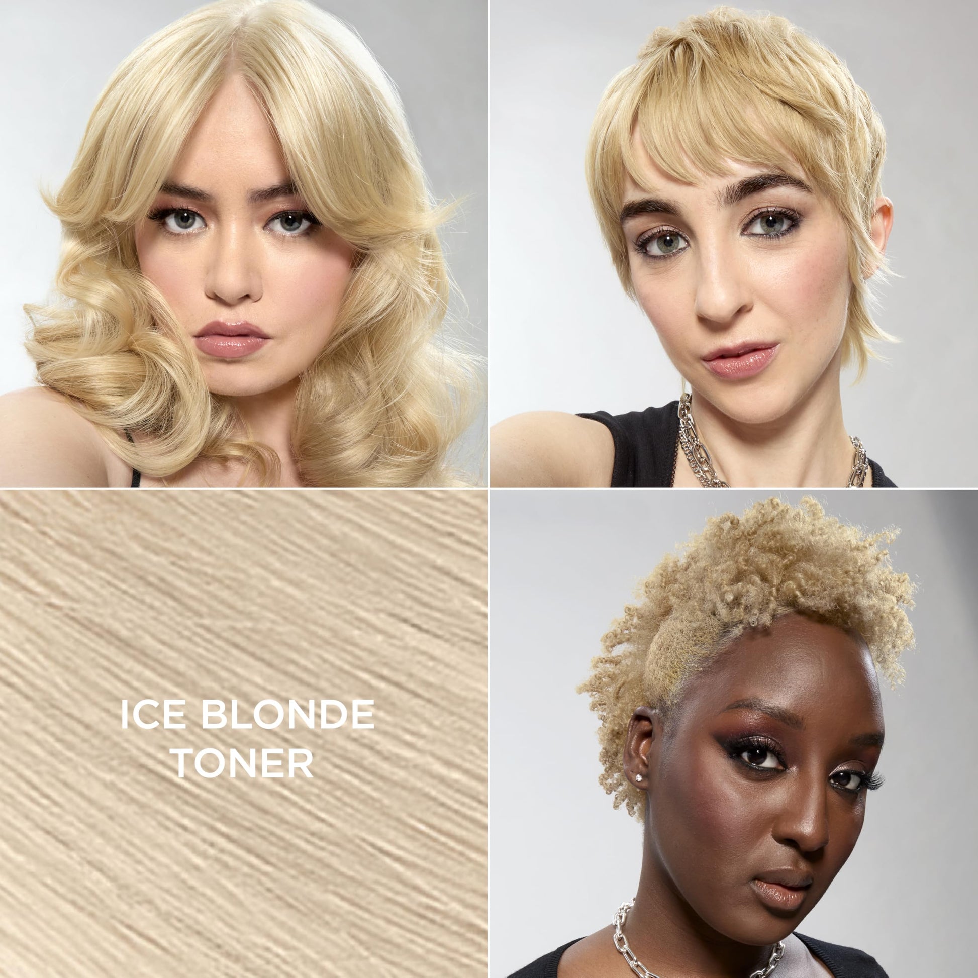 Ammonia free demi permanent hair color toner kit components including developer and colorant bottle