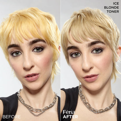 L'Oreal Paris Feria hair toner processing instructions and formulation details on packaging back