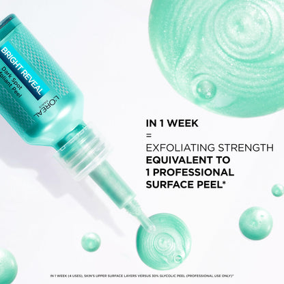 Dermatologist validated L'Oreal Paris Bright Reveal exfoliant solution for fading acne marks