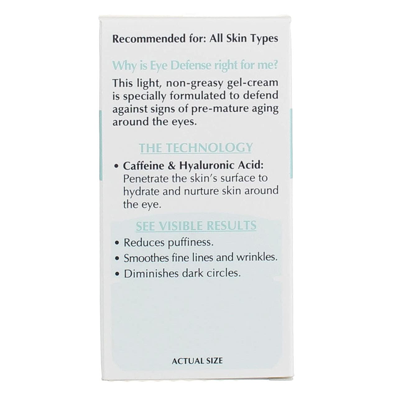 Authentic USA imported L'Oreal Paris eye defense gel tub